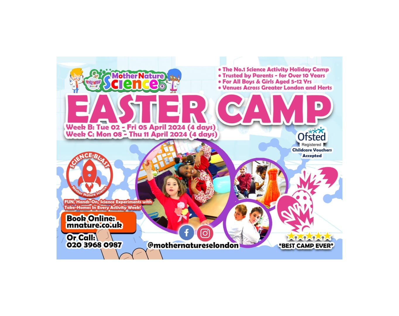 Mother Nature Science SE London Easter Camp at St Judes Primary School