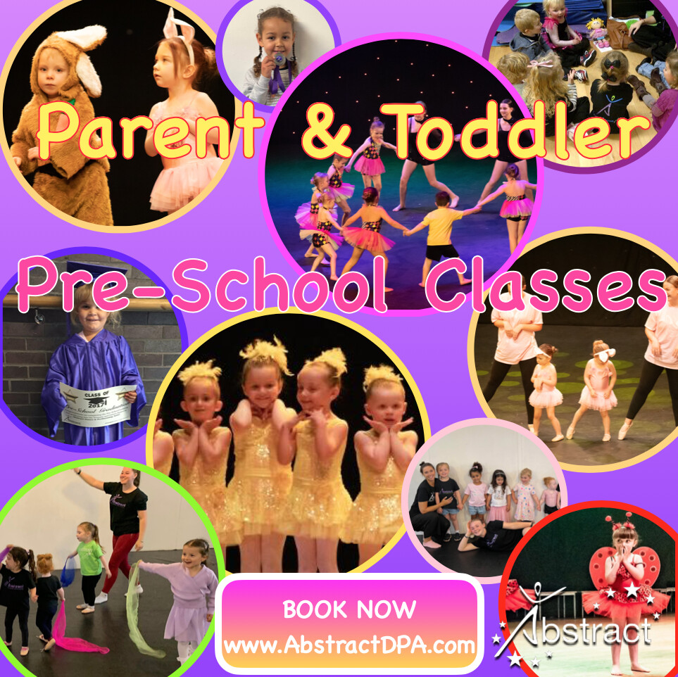 Abstract Dance & Performing Arts – PARENT/TODDLER & PRE-SCHOOL Classes