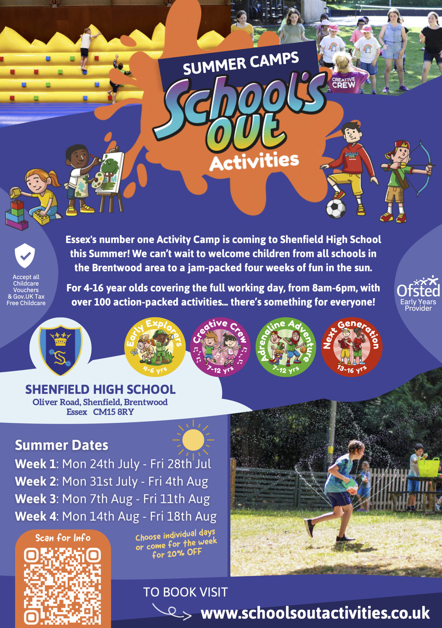 School’s Out Activities at Shenfield High School