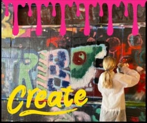 Photo of Summer kids club!  Graffiti painting workshop & splashfountains!  Ealing Broadway