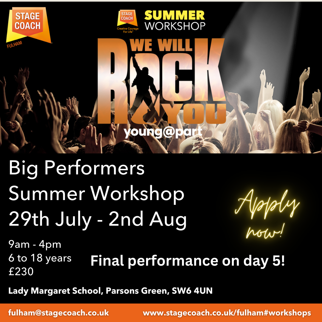 Big Performers (6-18yrs) Summer Workshop