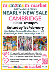 Photo of Cambridge Mum2mum baby & childrens nearly new sale