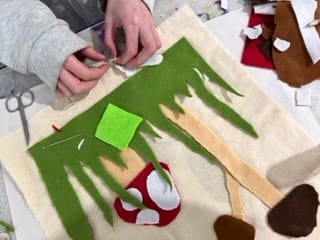 Photo of Create textile artworks with texts and paints (aged 9 - 15)