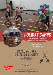 Photo of Summer holiday camp - Introduction to Fencing