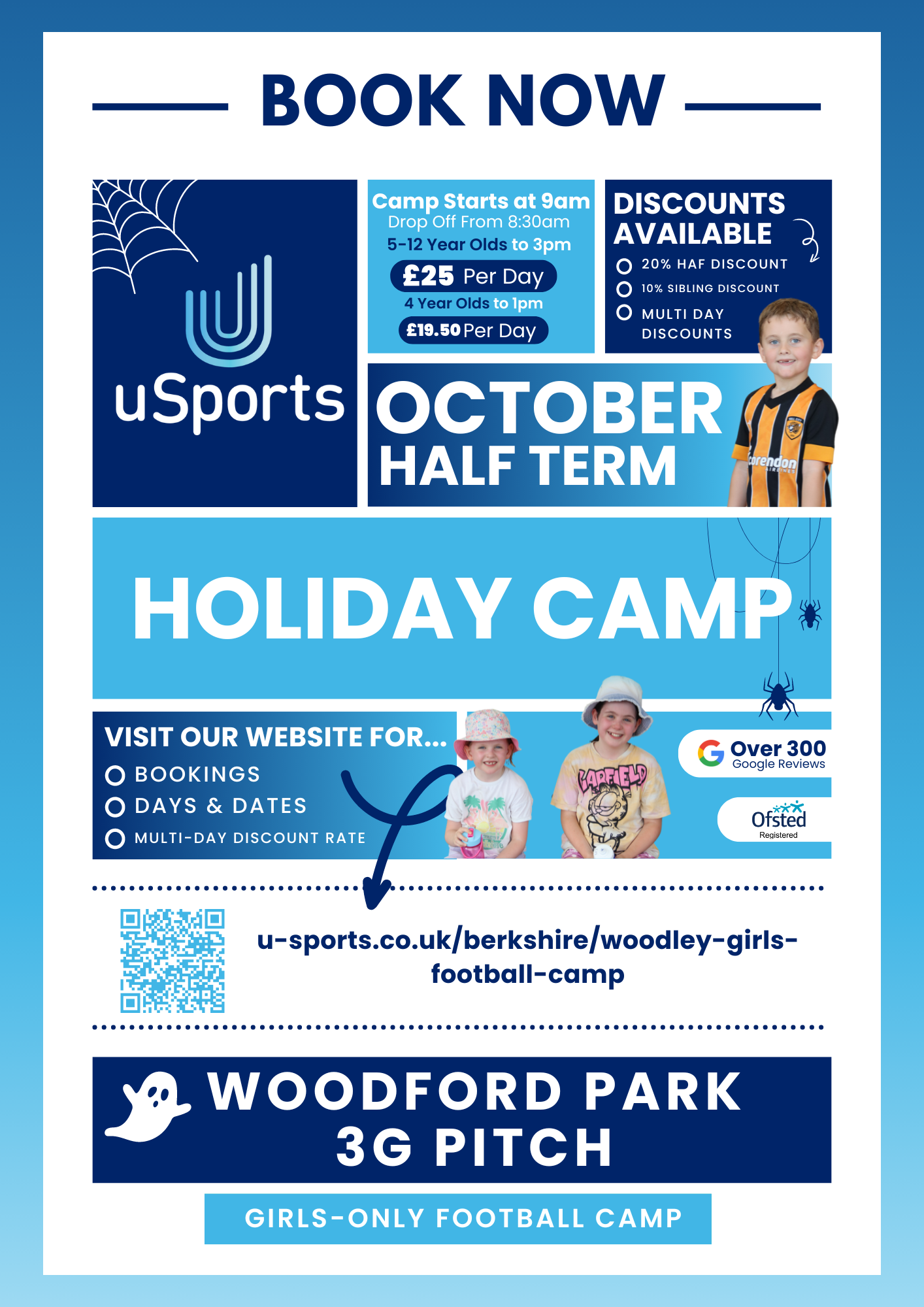 Photo of A uSports Girls Only Football Holiday Camp  | Woodley | October Half Term 2024