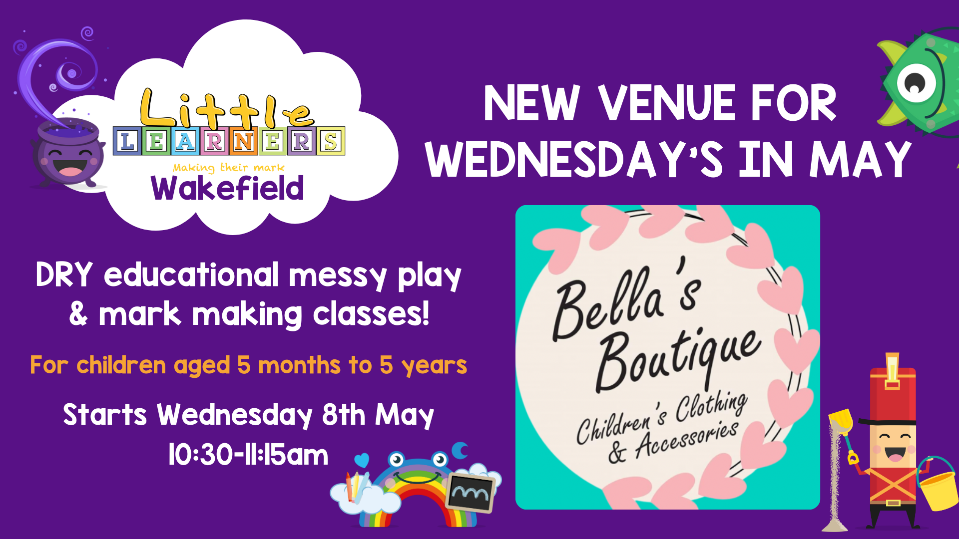 Little Learners Wakefield – May Term (WEDNESDAY’S)