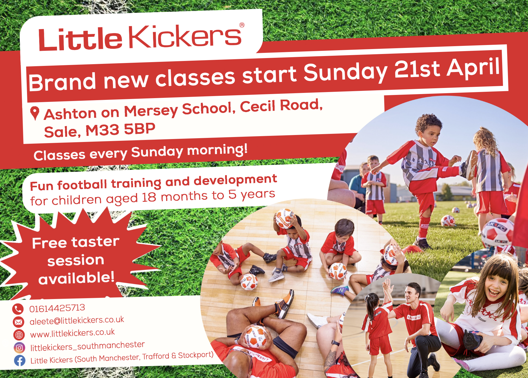 Little Kickers Pre-School & Key Stage 1 Football Classes (Ashton on Mersey, Sale)
