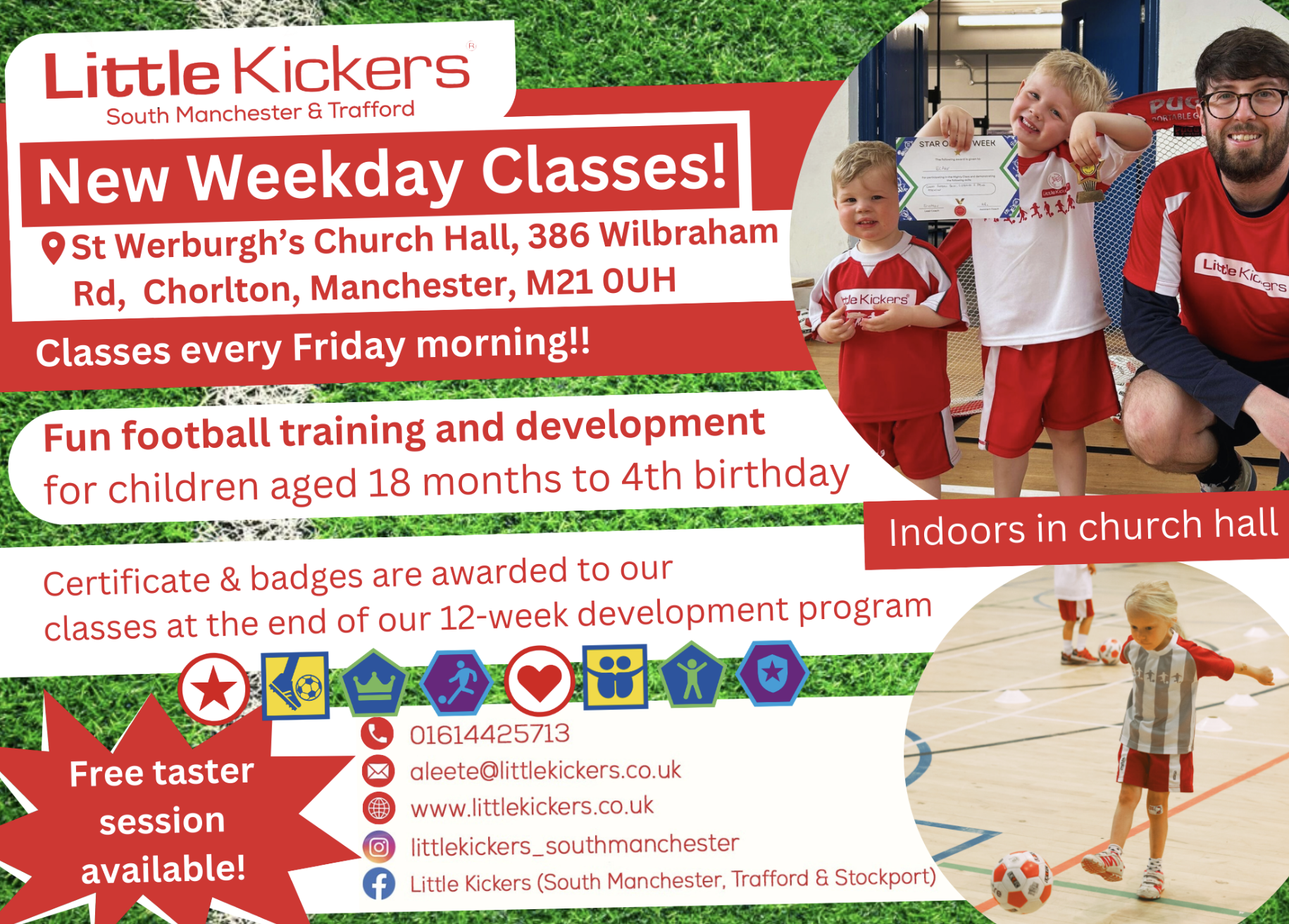 Photo of Little Kickers Pre-School & Key Stage 1 Friday Morning Football Classes (Chorlton)