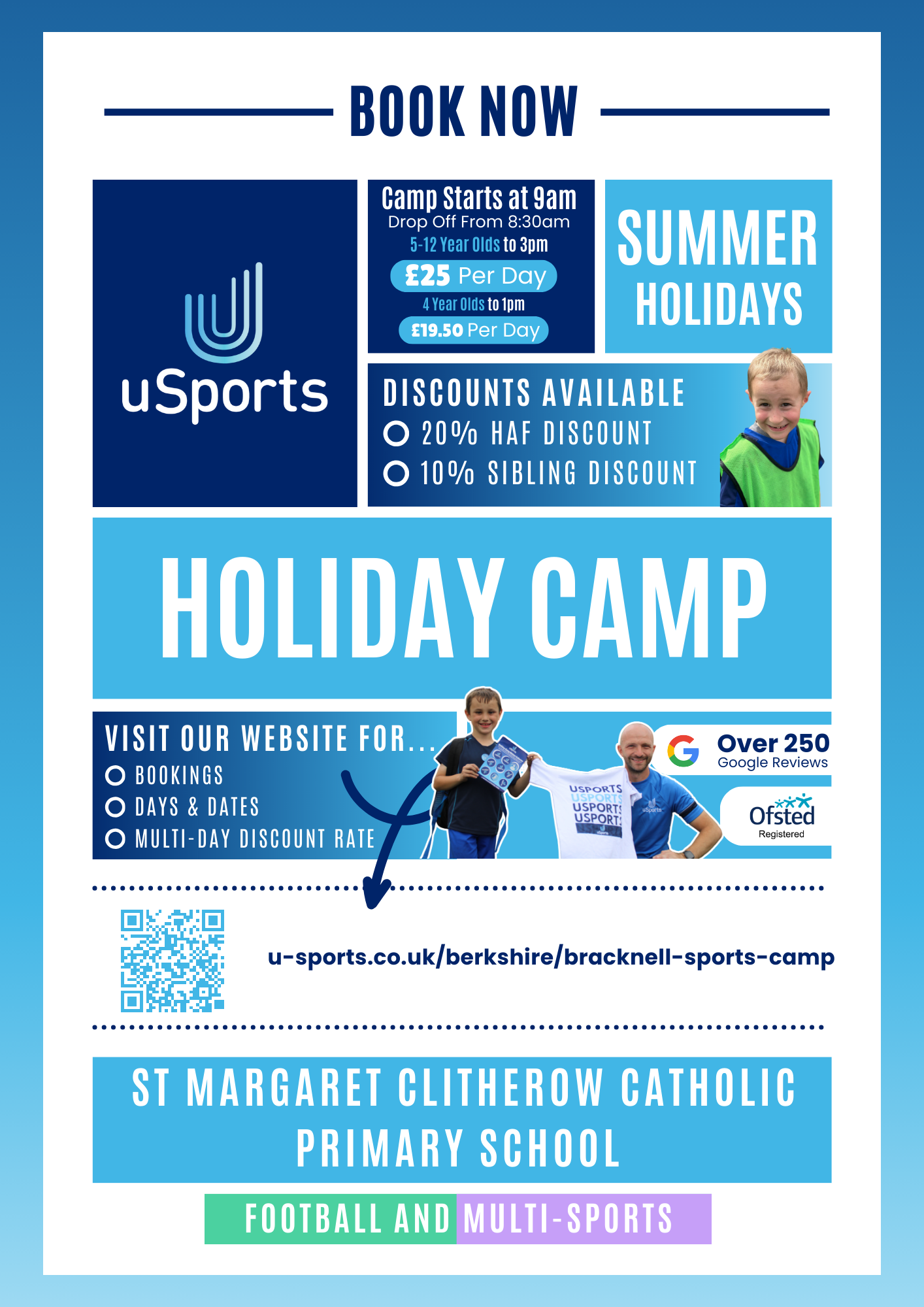uSports | St Margaret’s Primary Football Camp | May Half Term Holiday Camps 2024