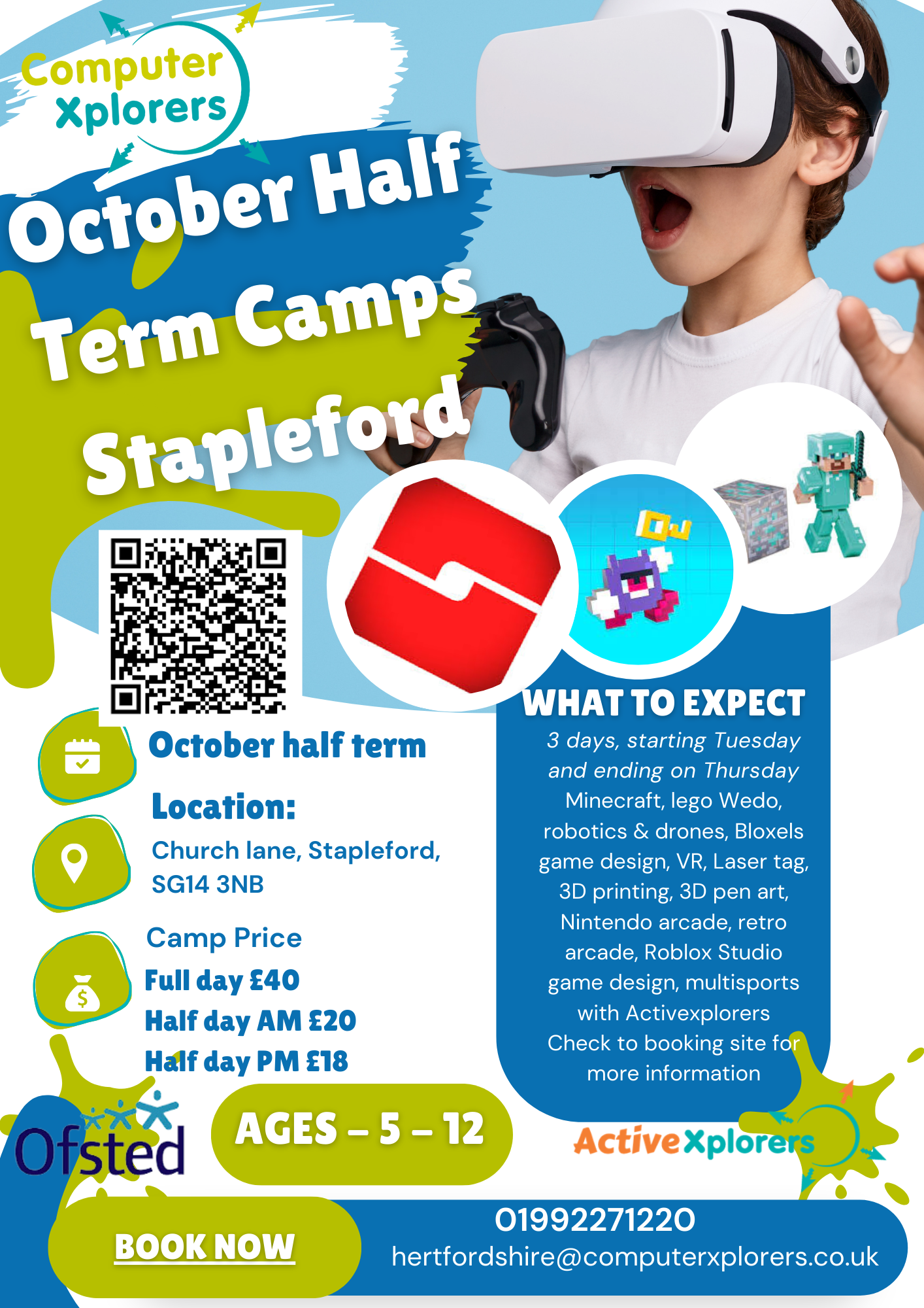 Photo of October holiday camps AM, PM and full day options