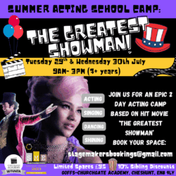 Photo of SUMMER ACTING CAMP: THE GREATEST SHOWMAN! AGES 7+ 