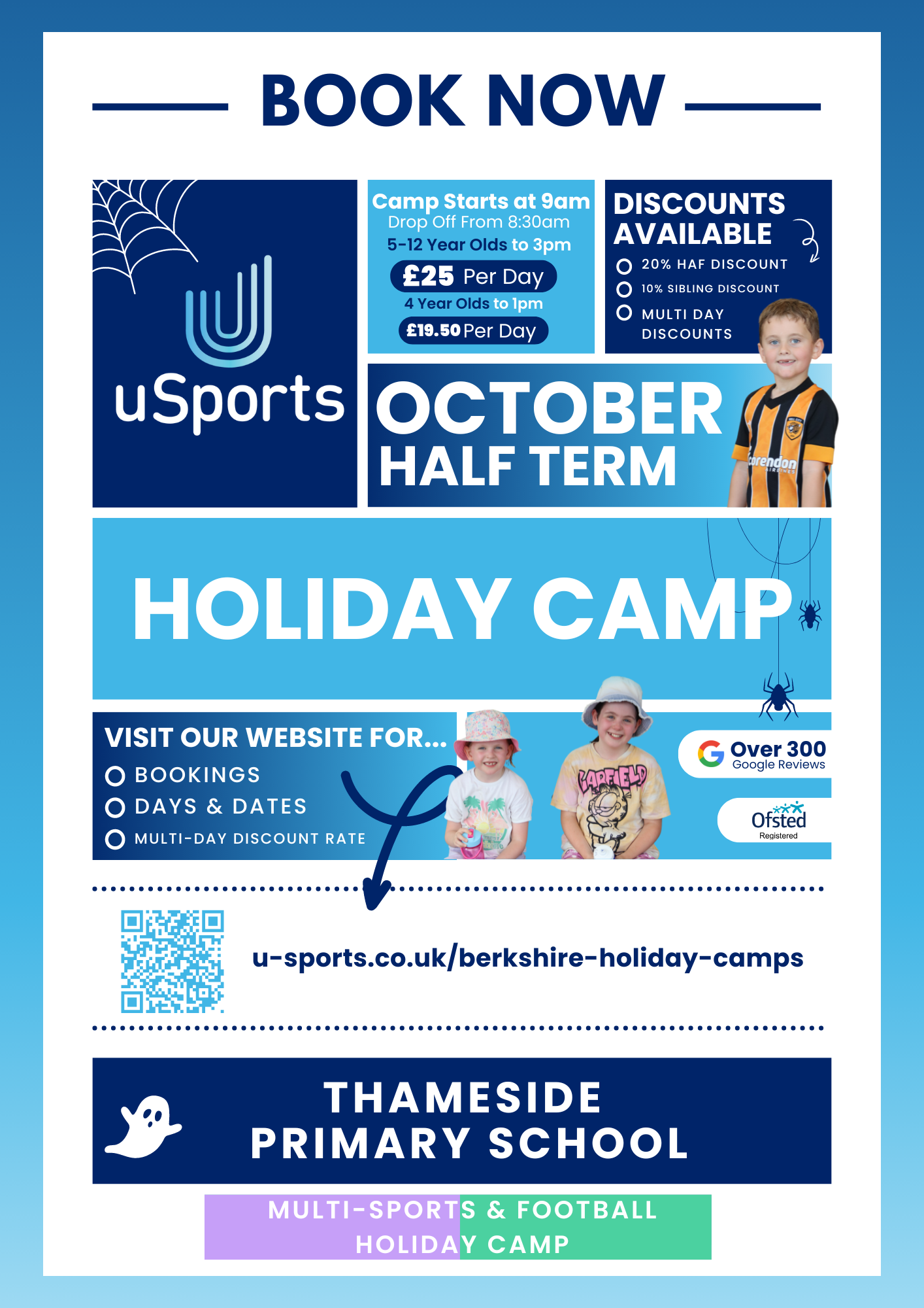 Photo of A uSports Football Holiday Camp | Caversham | October Half Term 2024