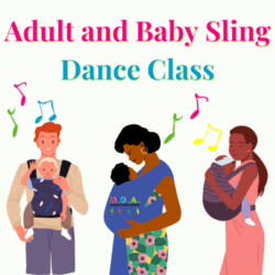 Photo of Adult and Baby in Sling Dance class