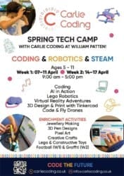 Photo of CARLIE CODING – SPRING TECH CAMP 